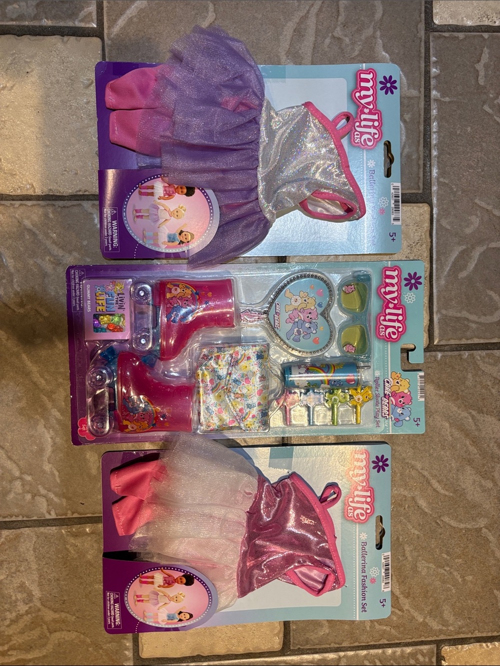 New lot my-life Pink & Purple doll Ballet Dress sets & Accessories Set